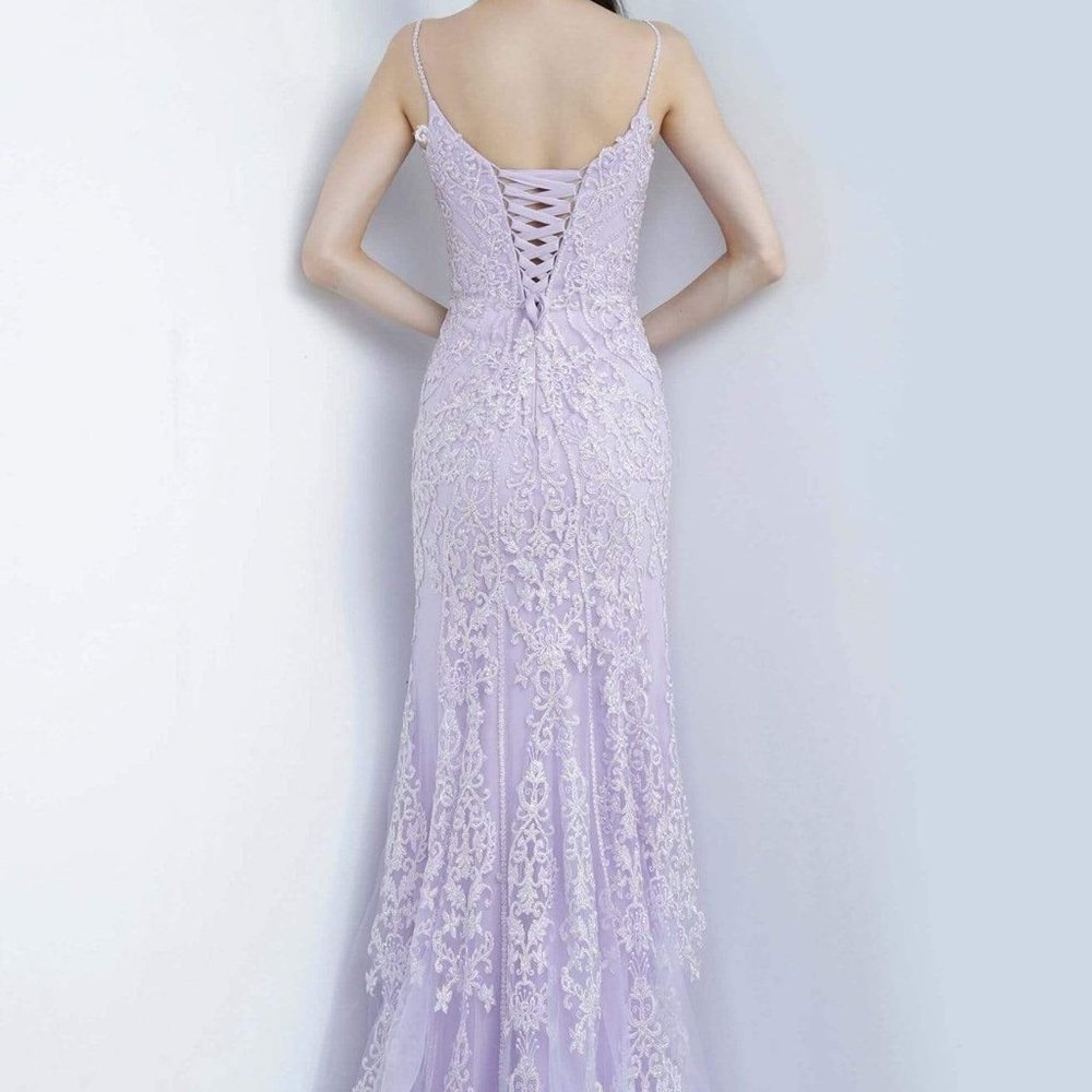 Jovani- Embroidered Lace Corset Mermaid JVN02012SC - Picture 2 of 3